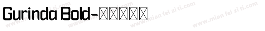 Gurinda Bold字体转换